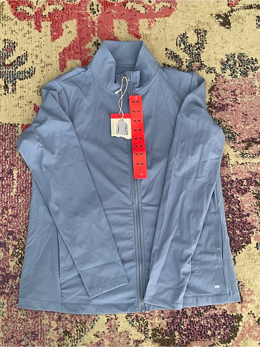 Mondetta Women's Light Blue Full-Zip Utility Jacket